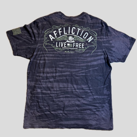 Affliction Freedom Defender graphic camo tee - Picture 2 of 7